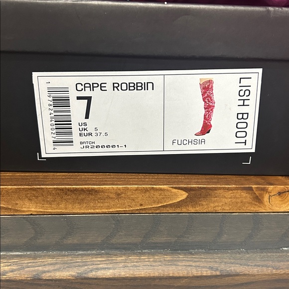 Cape Robbin Lish Velvet Rhinestone Thigh High Slouchy Western Boots NIB size 7 - Picture 13 of 15